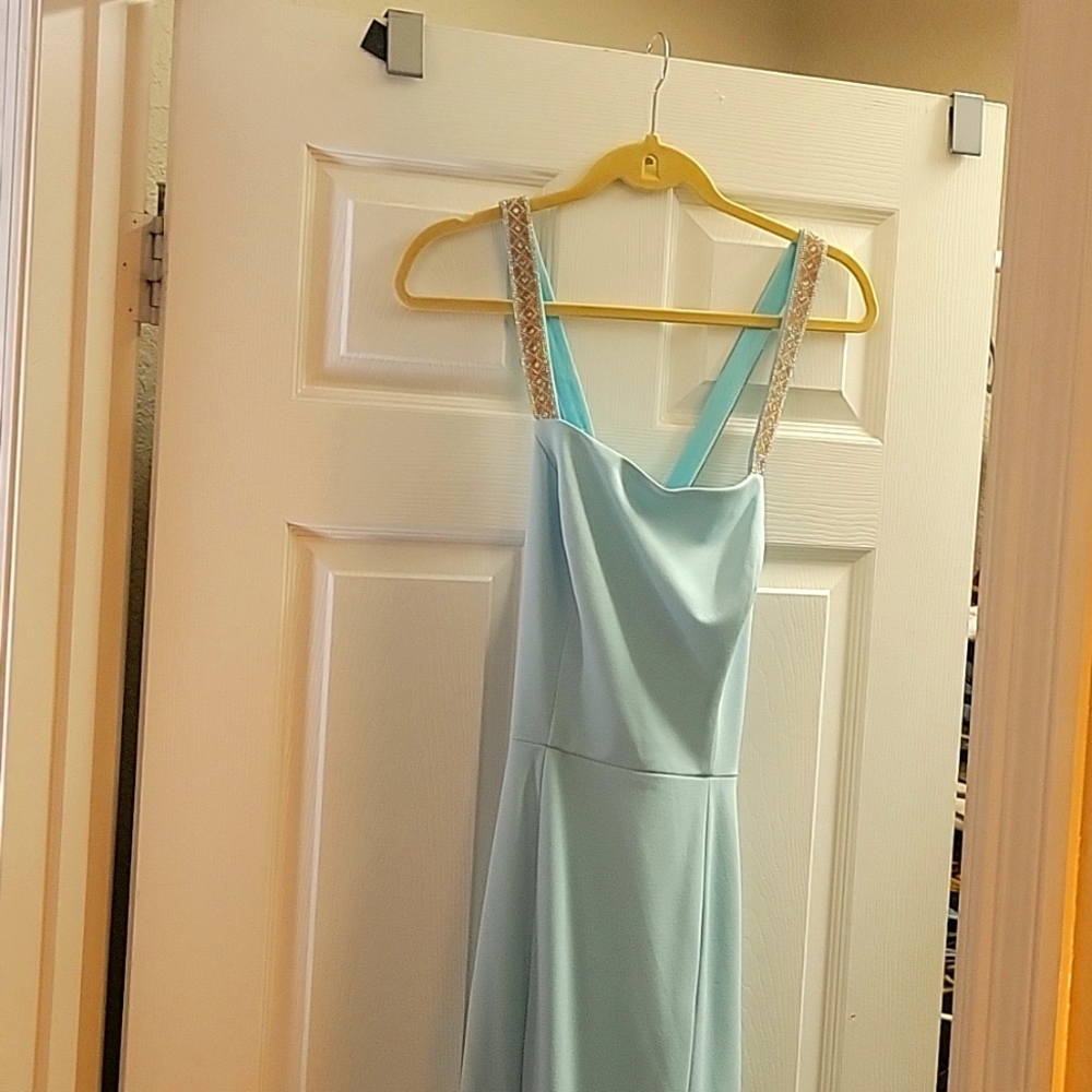 Beautiful size 8 Prom Sea Foam Betsy Adams dress.